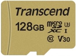 Transcend 500S 128GB microSDXC MLC U3 V30 (R95 W60 MB/s) Transcend 500S 128GB microSDXC MLC U3 V30 (R95 W60 MB/s)