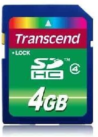 Transcend 4GB SDHC class4