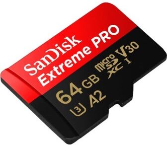 SanDisk ExtremePro MicroSDXC 64GB UHS-I U3 A2 V30 (R170 W90 MB/s) SanDisk ExtremePro MicroSDXC 64GB UHS-I U3 A2 V30 (R170 W90 MB/s)