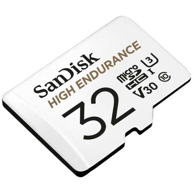 SanDisk High Endurance MicroSDHC 32GB U3 V30 (R100 / W40 MB/s)