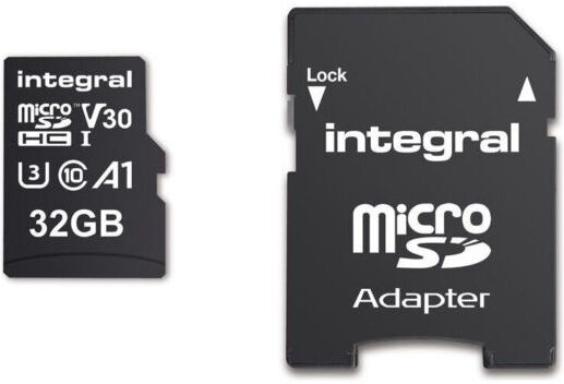 Integral uPro 32GB microSDHC class10 UHS-I A1 U3 V30 (R100 W30 MB/s) Integral uPro 32GB microSDHC class10 UHS-I A1 U3 V30 (R100 W30 MB/s)