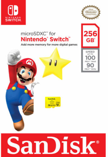 SanDisk Nintendo Switch microSDXC 256GB UHS-I U3 SanDisk Nintendo Switch microSDXC 256GB UHS-I U3