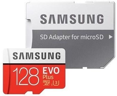 Samsung Evo Plus 128GB microSD muistikortti UHS-I U3 (R100 W60 MB/s) Samsung Evo Plus 128GB microSD muistikortti UHS-I U3 (R100 W60 MB/s)