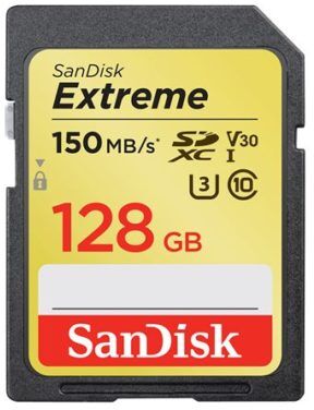 SanDisk Extreme 128GB SDXC class10 UHS-I V30 ( R150MB/s W90MB/s ) SanDisk Extreme 128GB SDXC class10 UHS-I V30 ( R150MB/s W90MB/s )