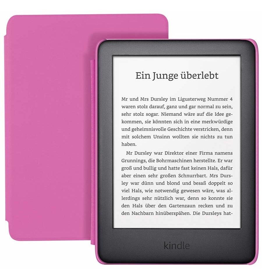 Kindle Amazon Kindle Kids Edition e-kirjan lukulaite Kosketusnäyttö 8 GB Wi-Fi Musta, Vaaleanpunainen