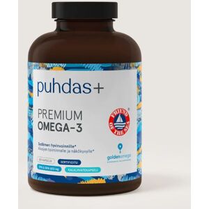 Puhdas + Puhdas+ Premium Omega-3  Kalaöljy 360mg EPA + 240mg DHA