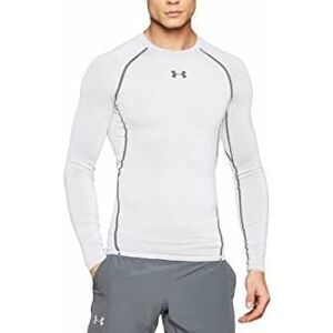 Under Armour HG Armour Comp LS -Kompressio pitkähihainen, Valkoinen