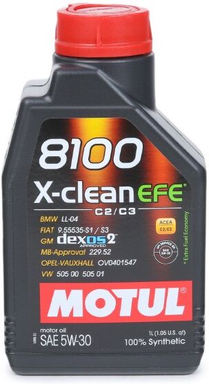 MOTUL Moottoriöljy 8100 X-CLEAN EFE 5W30 109455