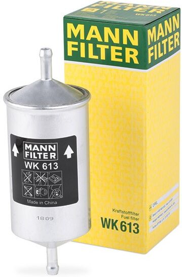 MANN-FILTER Polttoainesuodatin WK 613  VW,AUDI,OPEL,POLO 6N1,CADDY II Kasten 9K9A,POLO Variant 6KV5,POLO CLASSIC 6KV2,POLO Kasten 6NF