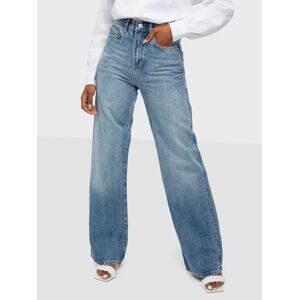 Pieces - Wide leg jeans - Medium Blue Denim - Pcflikka Ultra Hw Wide Jns Mb Bc - Farkut  - Gender: female - Size: Large