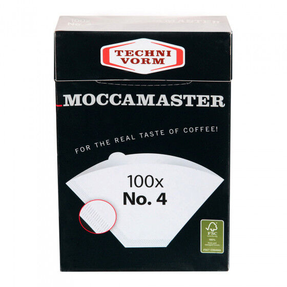Paperinen suodatinpussi kahvinkeittimille Moccamaster "No.4"