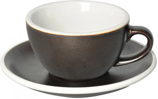 Cappuccino kuppi ja lautanen Loveramics "Egg Gunpowder", 200 ml Cappuccino kuppi ja lautanen Loveramics "Egg Gunpowder", 200 ml