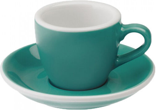 Espresso kuppi ja lautanen Loveramics "Egg Teal", 80 ml Espresso kuppi ja lautanen Loveramics "Egg Teal", 80 ml