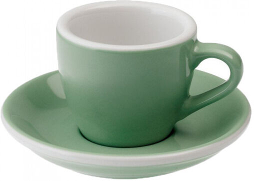 Espresso kuppi ja lautanen Loveramics "Egg Mint", 80 ml Espresso kuppi ja lautanen Loveramics "Egg Mint", 80 ml