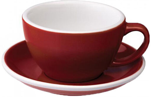 Café Latte kuppi ja lautanen Loveramics "Egg Red", 300ml Café Latte kuppi ja lautanen Loveramics "Egg Red", 300ml
