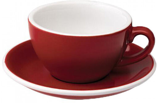 Cappuccino kuppi ja lautanen Loveramics "Egg Red", 200 ml Cappuccino kuppi ja lautanen Loveramics "Egg Red", 200 ml