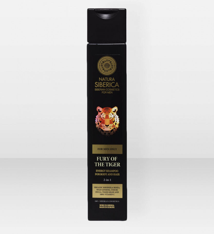 Natura Siberica  MEN Energy Shampoo for Body and Hair Fury of the Tiger 250ml Natura Siberica  MEN Energy Shampoo for Body and Hair Fury of the Tiger 250ml