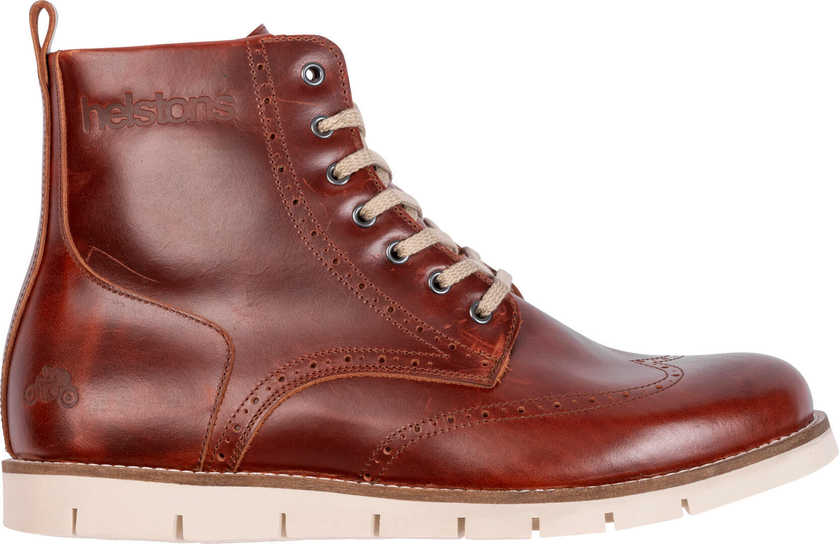 Helstons Holey Moottoripyörä saappaat Ruskea unisex 46 Helstons Holey Moottoripyörä saappaat Ruskea unisex 46