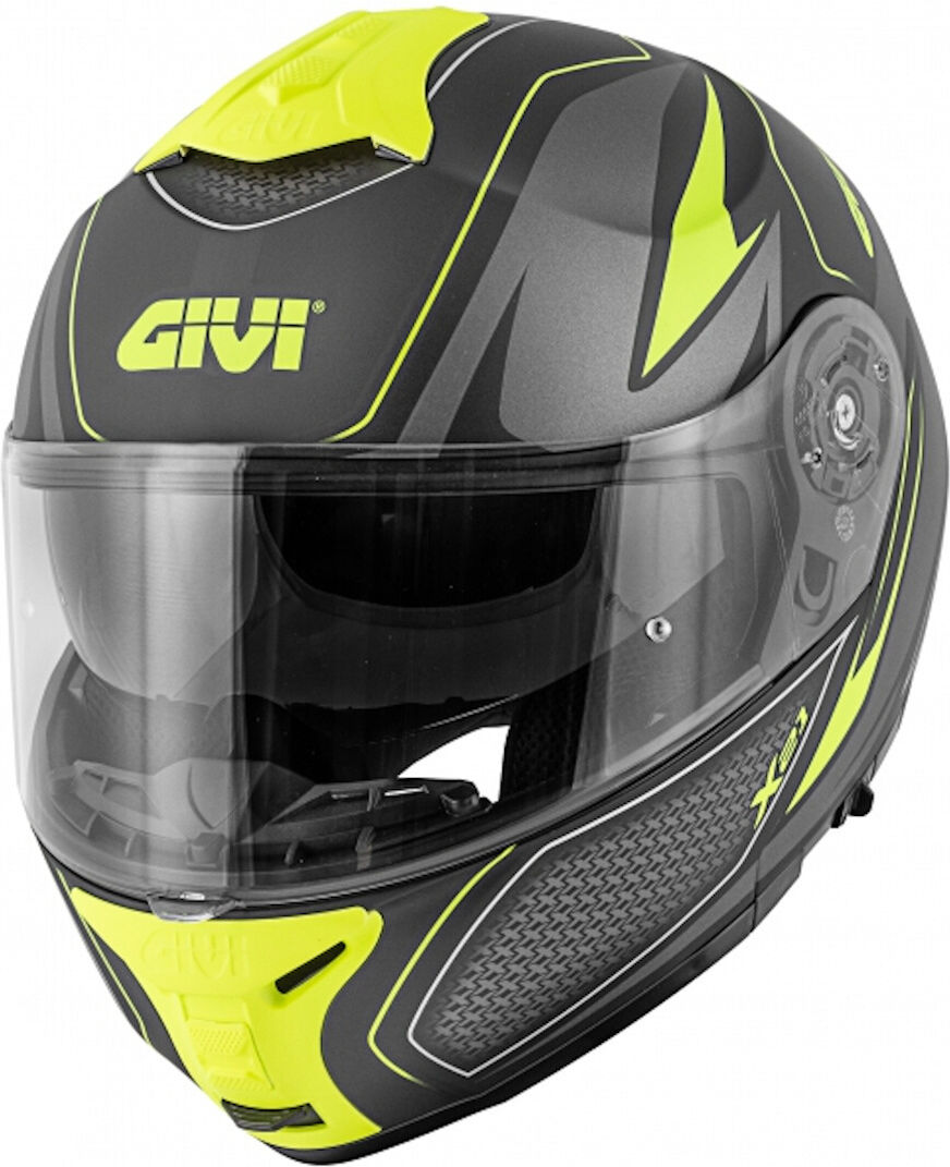 GIVI X.21 Challenger Shiver Kypärä Musta Keltainen unisex S GIVI X.21 Challenger Shiver Kypärä Musta Keltainen unisex S