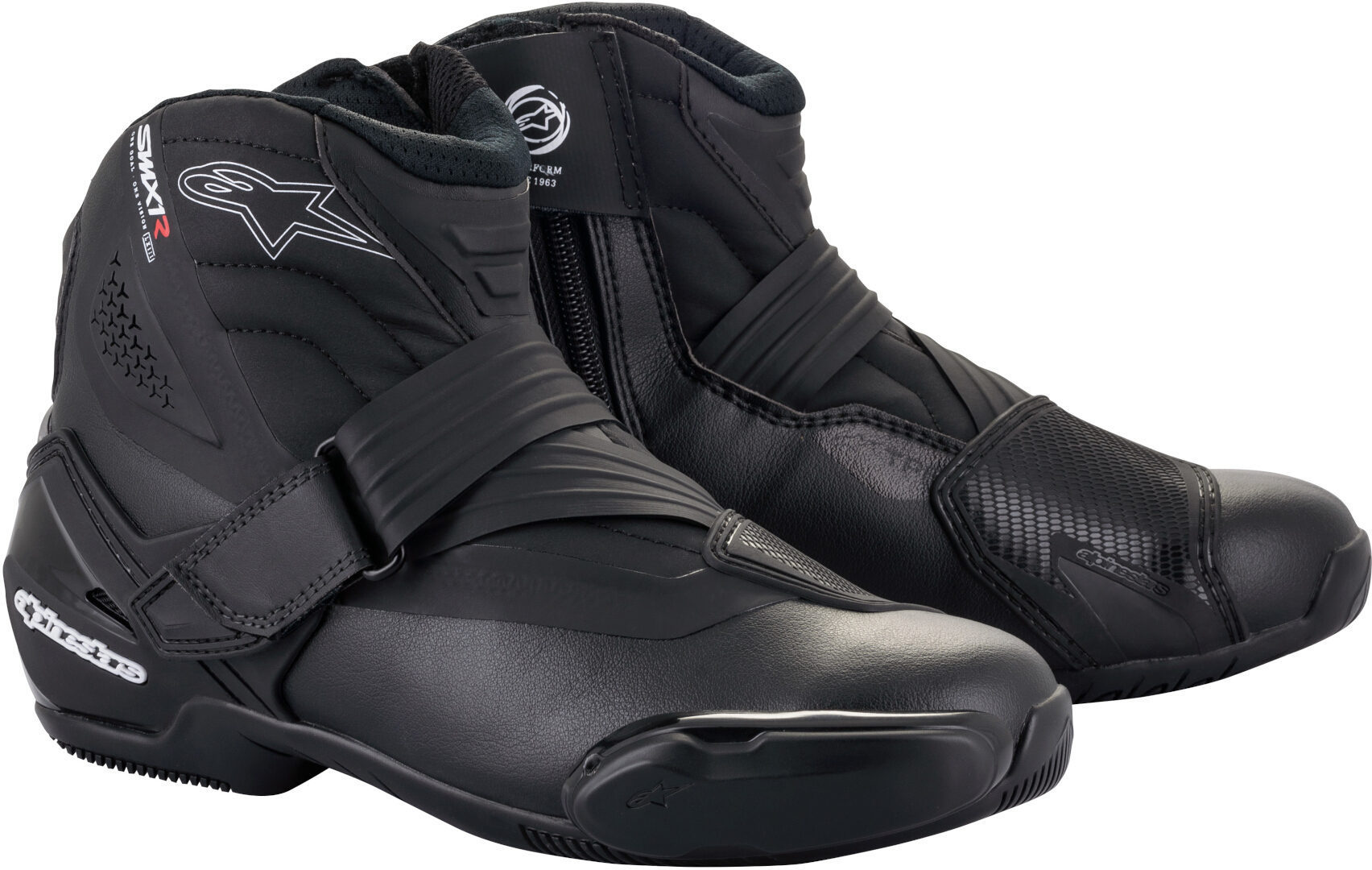 Alpinestars SM-1 R V2 Moottoripyörä Kengät Musta unisex 46 Alpinestars SM-1 R V2 Moottoripyörä Kengät Musta unisex 46