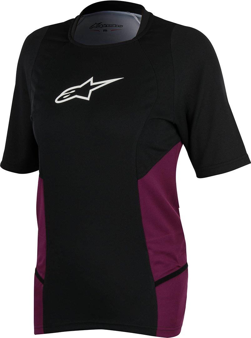 Alpinestars Stella Drop 2 SS Hyvät polkupyörän Jersey  - Musta Purppura - Size: M Alpinestars Stella Drop 2 SS Hyvät polkupyörän Jersey  - Musta Purppura - Size: M