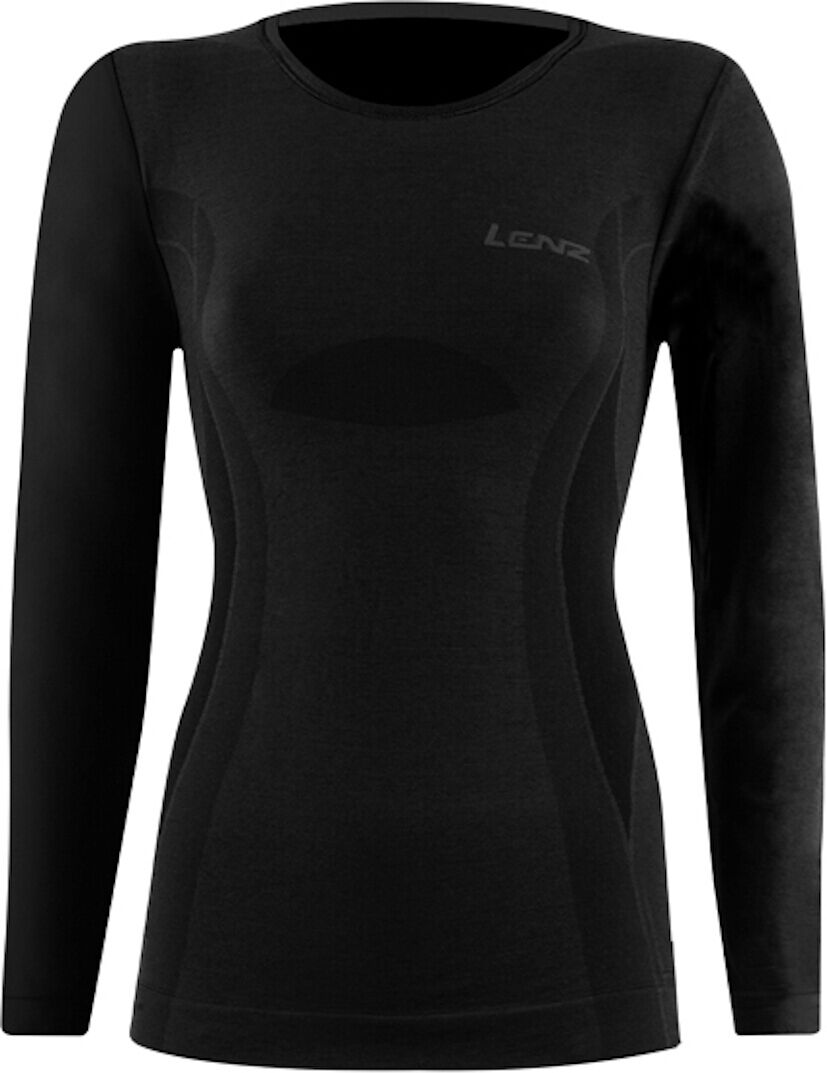 Lenz 6.0 Merino Round Neck Lady Pitkähihainen  - Musta - Size: S Lenz 6.0 Merino Round Neck Lady Pitkähihainen  - Musta - Size: S