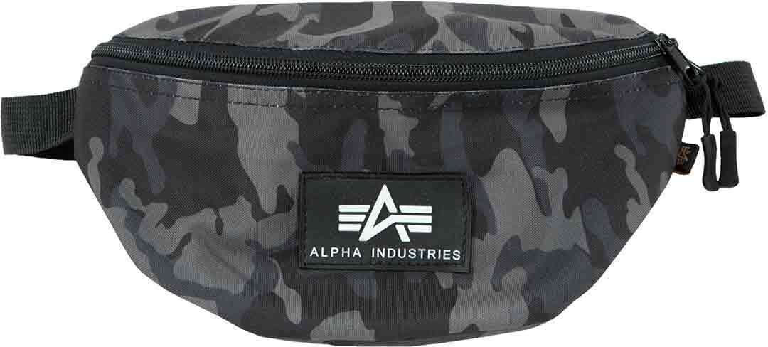 Alpha Industries Rubber Print Vyötärö laukku Musta Harmaa unisex yksi koko Alpha Industries Rubber Print Vyötärö laukku Musta Harmaa unisex yksi koko
