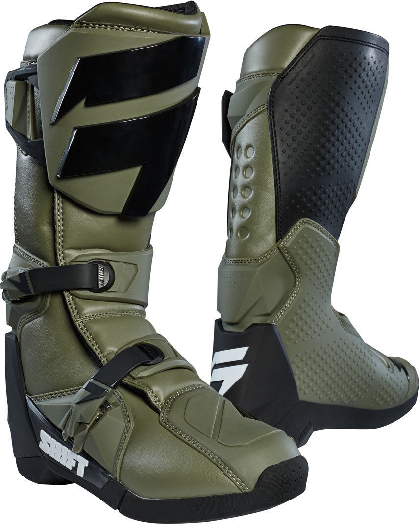 Shift WHIT3 Motocross saappaat  - Vihreä - Size: 46 Shift WHIT3 Motocross saappaat  - Vihreä - Size: 46