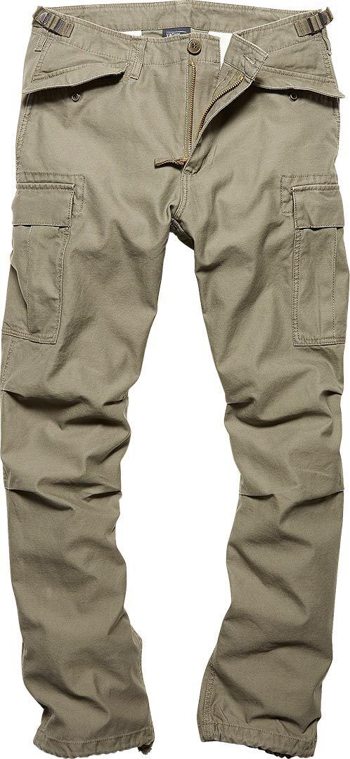 Vintage Industries M65 Heavy Satin Housut  - Vihreä - Size: M Vintage Industries M65 Heavy Satin Housut  - Vihreä - Size: M