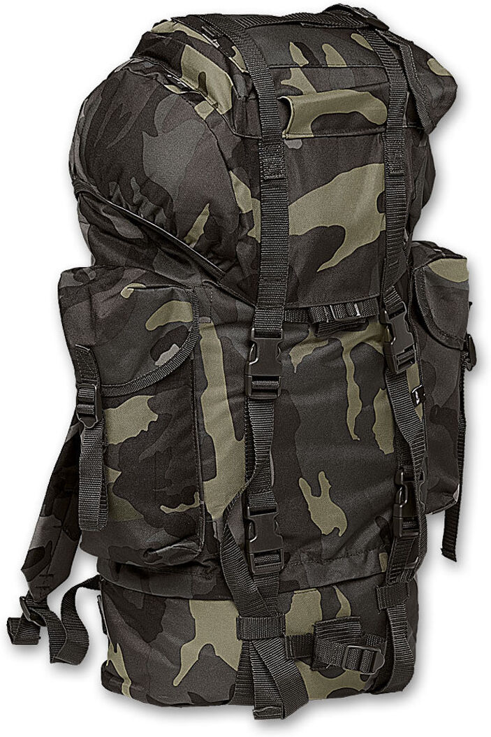 Brandit Nylon Reppu Musta Harmaa unisex yksi koko Brandit Nylon Reppu Musta Harmaa unisex yksi koko