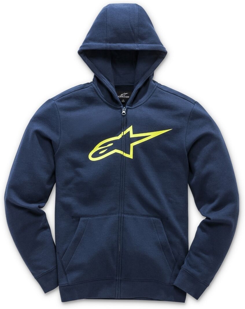 Alpinestars Ageless Fleece Lasten huppari Sininen Keltainen unisex M Alpinestars Ageless Fleece Lasten huppari Sininen Keltainen unisex M