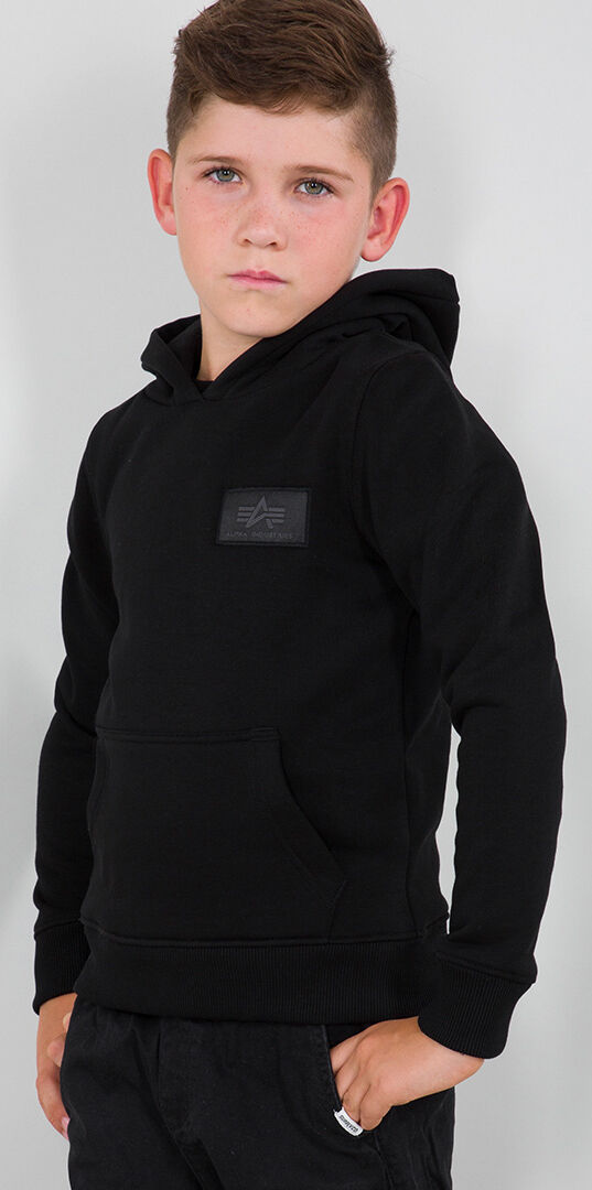 Alpha Industries Red Stripe Nuorten Huppari Musta Punainen unisex 134 140 Alpha Industries Red Stripe Nuorten Huppari Musta Punainen unisex 134 140