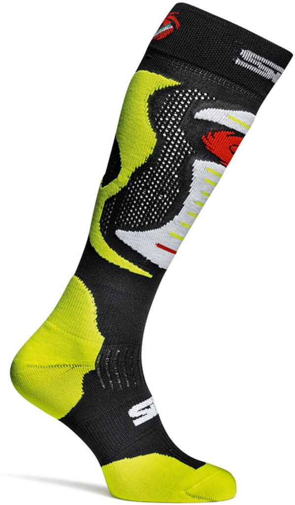 Sidi Faenza Socks Sukat  - Musta Keltainen - Size: 38 39 40 41 42