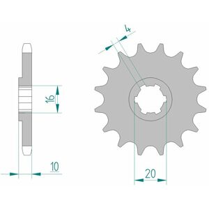 Afam Vakio Teräsketjupyörä 22205 - 428