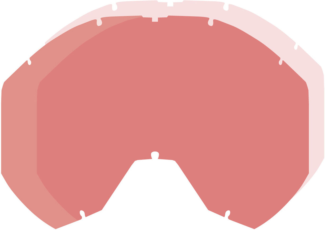 Klim Radius Pro Dbl Korvaava linssi Punainen unisex yksi koko Klim Radius Pro Dbl Korvaava linssi Punainen unisex yksi koko