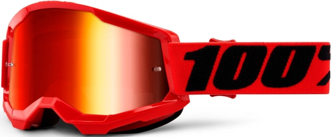100% Strata II Extra Motocross-suojalasit Musta Punainen unisex yksi koko 100% Strata II Extra Motocross-suojalasit Musta Punainen unisex yksi koko