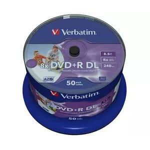 Verbatim Dvd+r Dl, 8x, 8,5 Gb/240 Min, 50-Pack Spindel, Azo