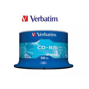 Verbatim Cd-R, 52x, 700 Mb/80 Min, 50-Pakkaus Spindle