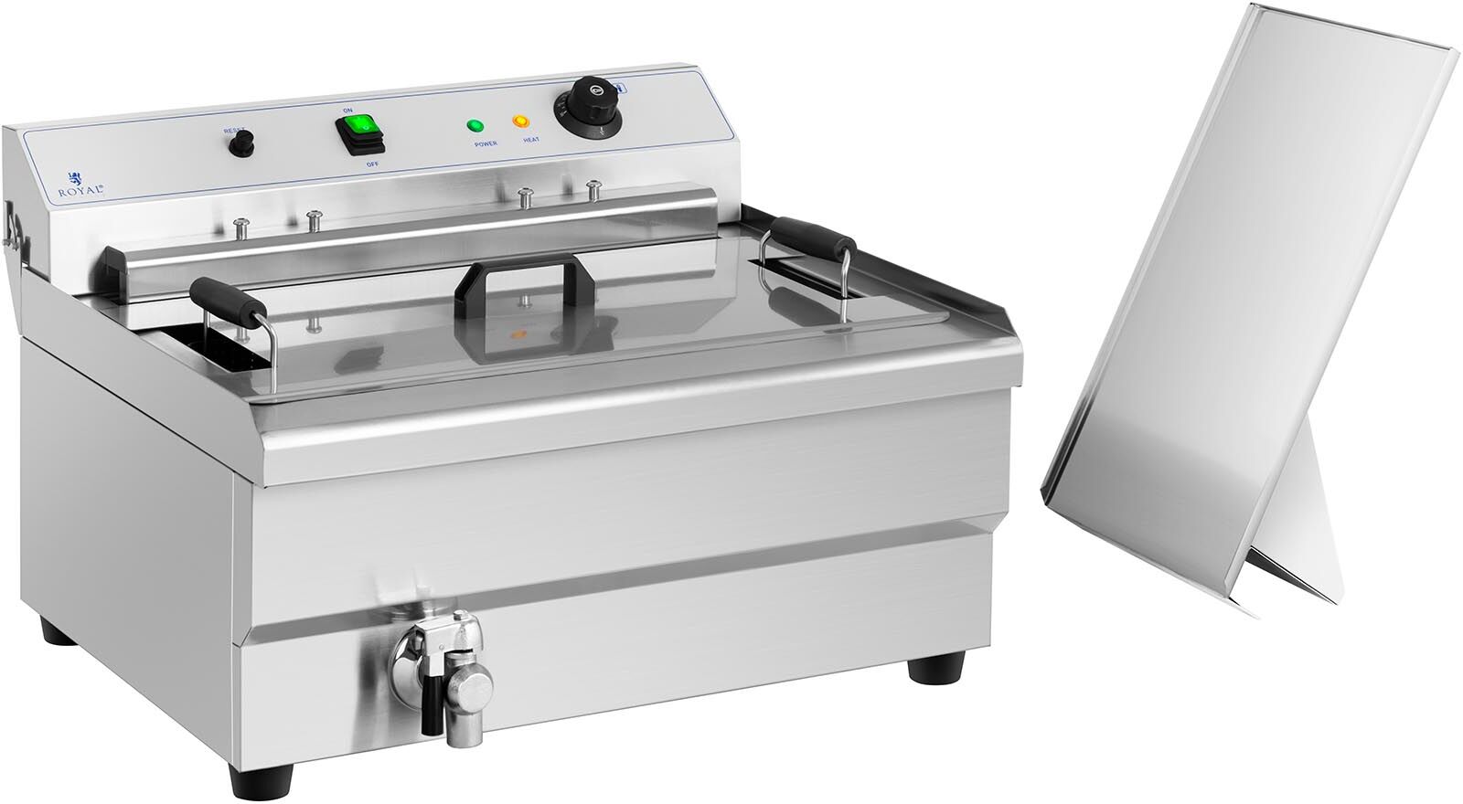 Royal Catering Friteerauskeitin - 30 litraa - 9 000 W - kylmävyöhyke Royal Catering Friteerauskeitin - 30 litraa - 9 000 W - kylmävyöhyke