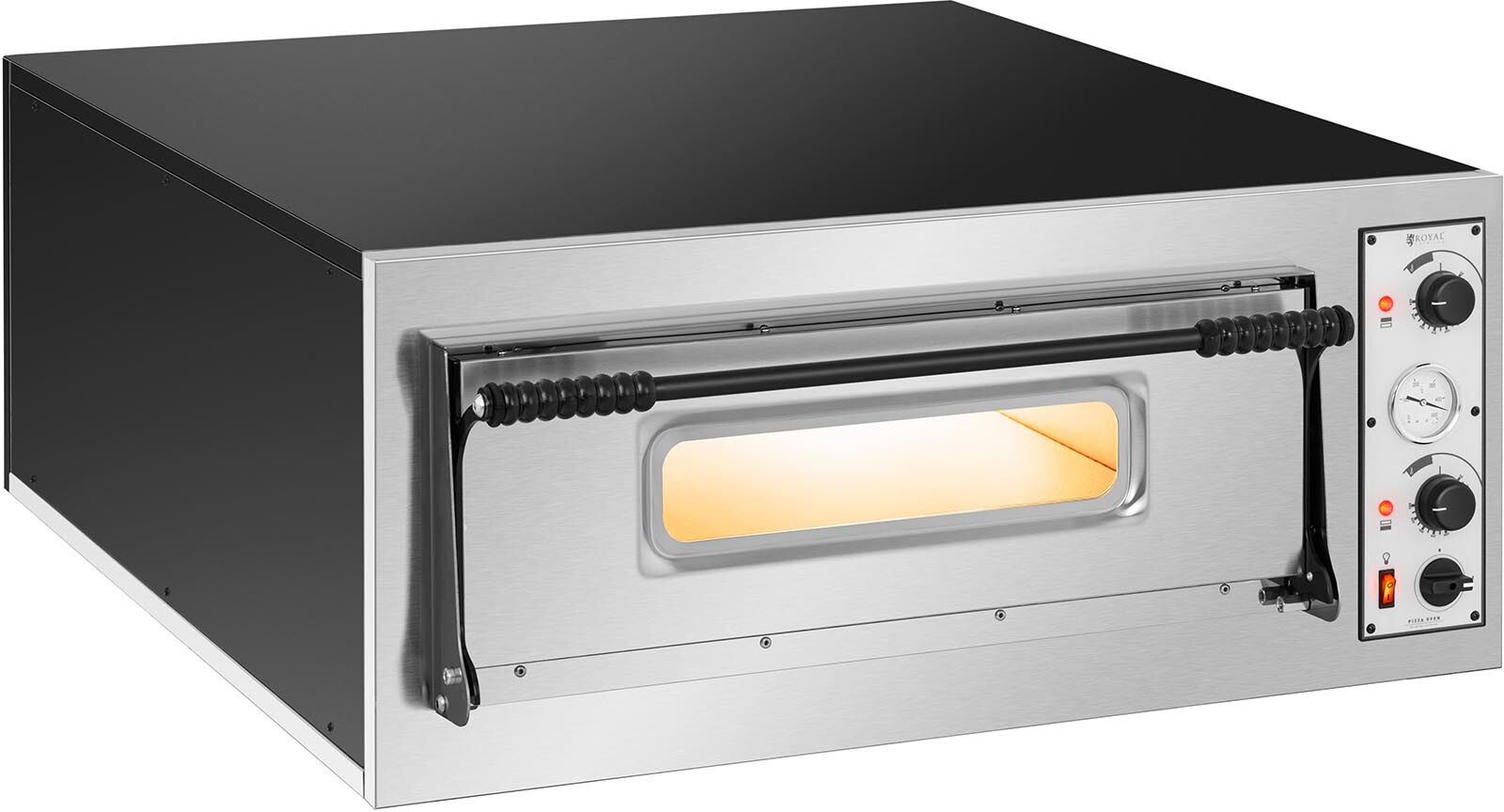 Royal Catering Pizzauuni - 1 kammio - 6 x Ø 32 cm Royal Catering Pizzauuni - 1 kammio - 6 x Ø 32 cm