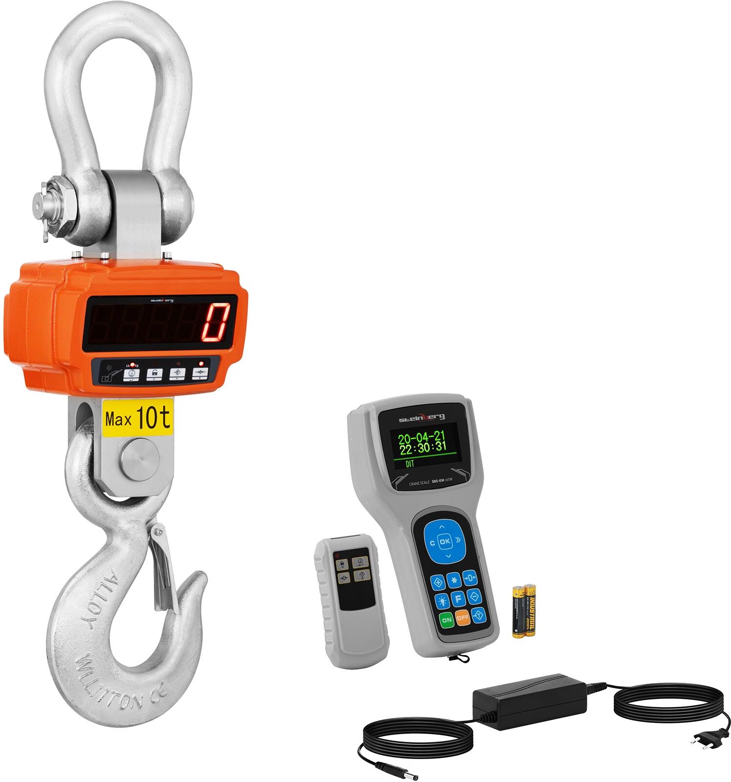 Steinberg Koukkuvaaka - 10 t / 2 kg - kaukosäädin Steinberg Koukkuvaaka - 10 t / 2 kg - kaukosäädin