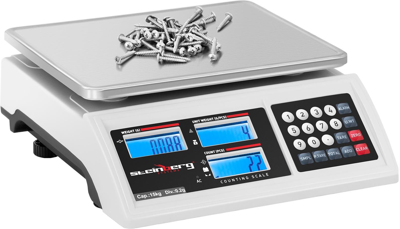 Steinberg Kappalelaskuvaaka - 15 kg / 0,2 g - akku 80 h Steinberg Kappalelaskuvaaka - 15 kg / 0,2 g - akku 80 h