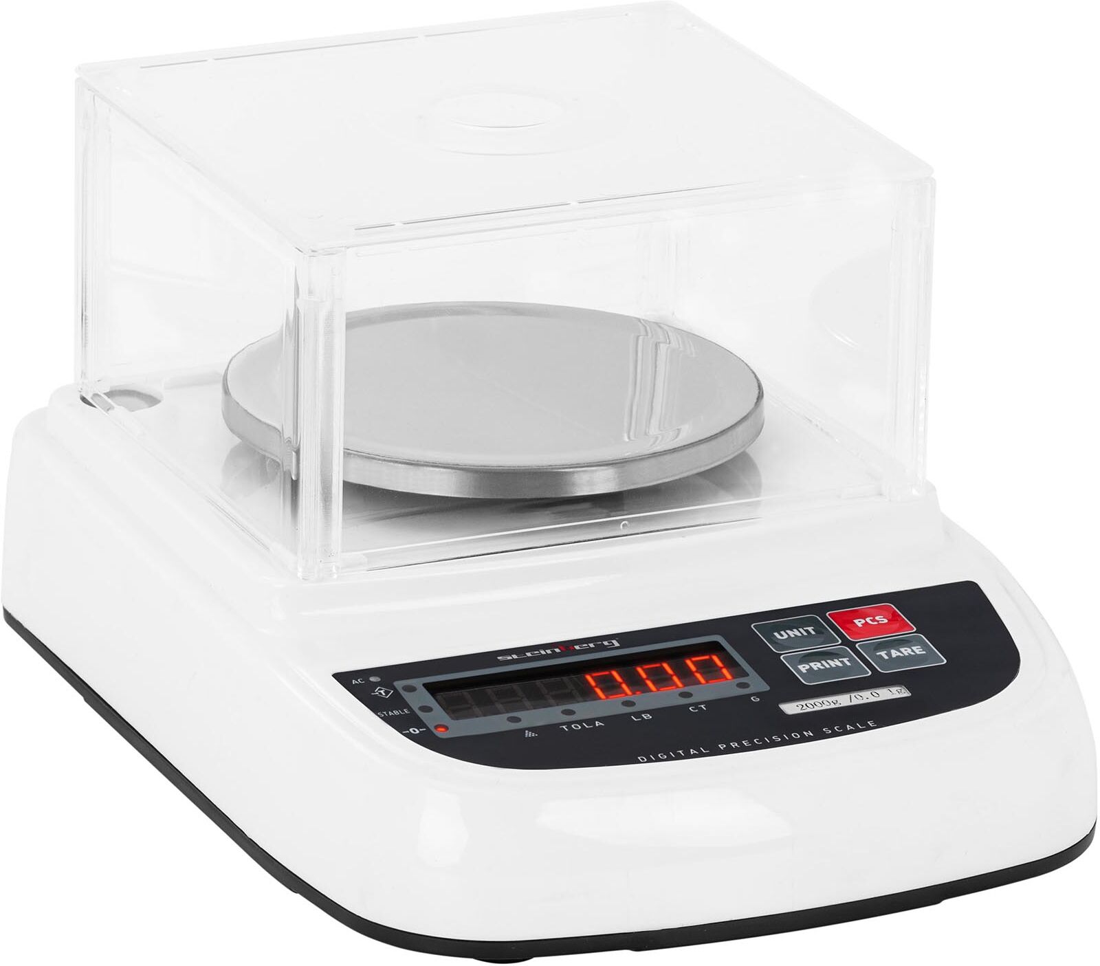 Steinberg Tarkkuusvaaka - 0,05 - 2 000 g / 0,01 g - tuulisuoja Steinberg Tarkkuusvaaka - 0,05 - 2 000 g / 0,01 g - tuulisuoja