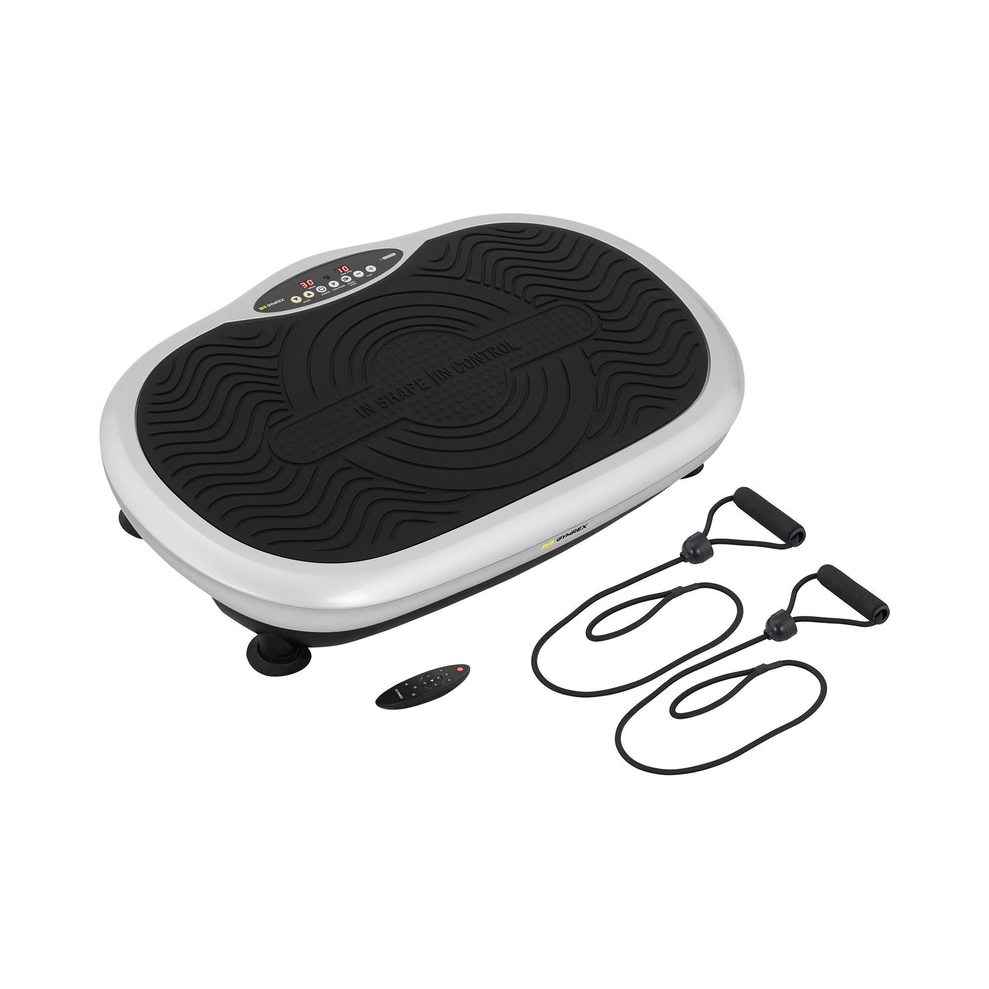 Gymrex Tärinäalusta - 54 x 30,5 cm - 120 kg - kaukosäädin Gymrex Tärinäalusta - 54 x 30,5 cm - 120 kg - kaukosäädin