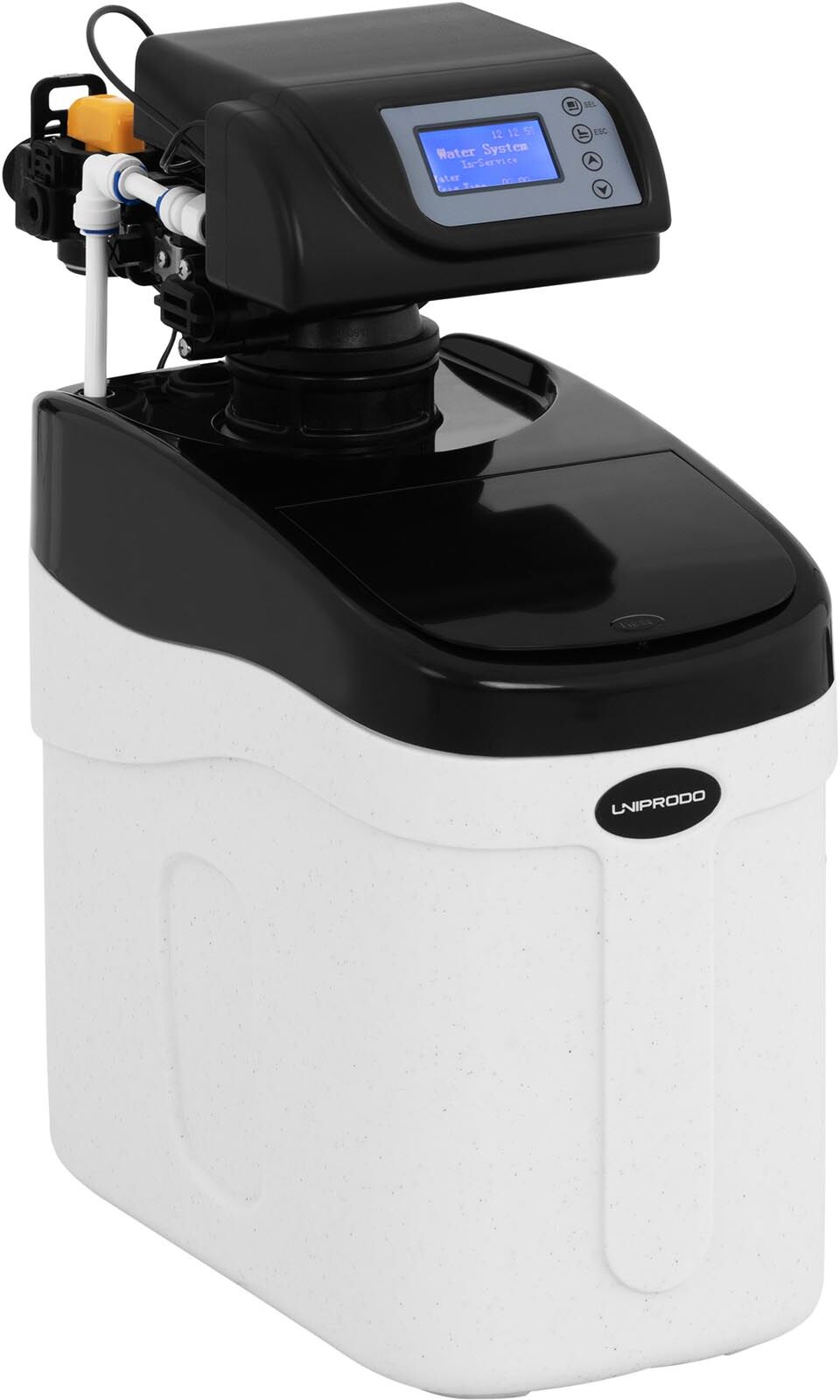 Uniprodo Vedenpehmennin - 1-4 henkilölle - 5 L - 1,7-3,1 m3/h Uniprodo Vedenpehmennin - 1-4 henkilölle - 5 L - 1,7-3,1 m3/h