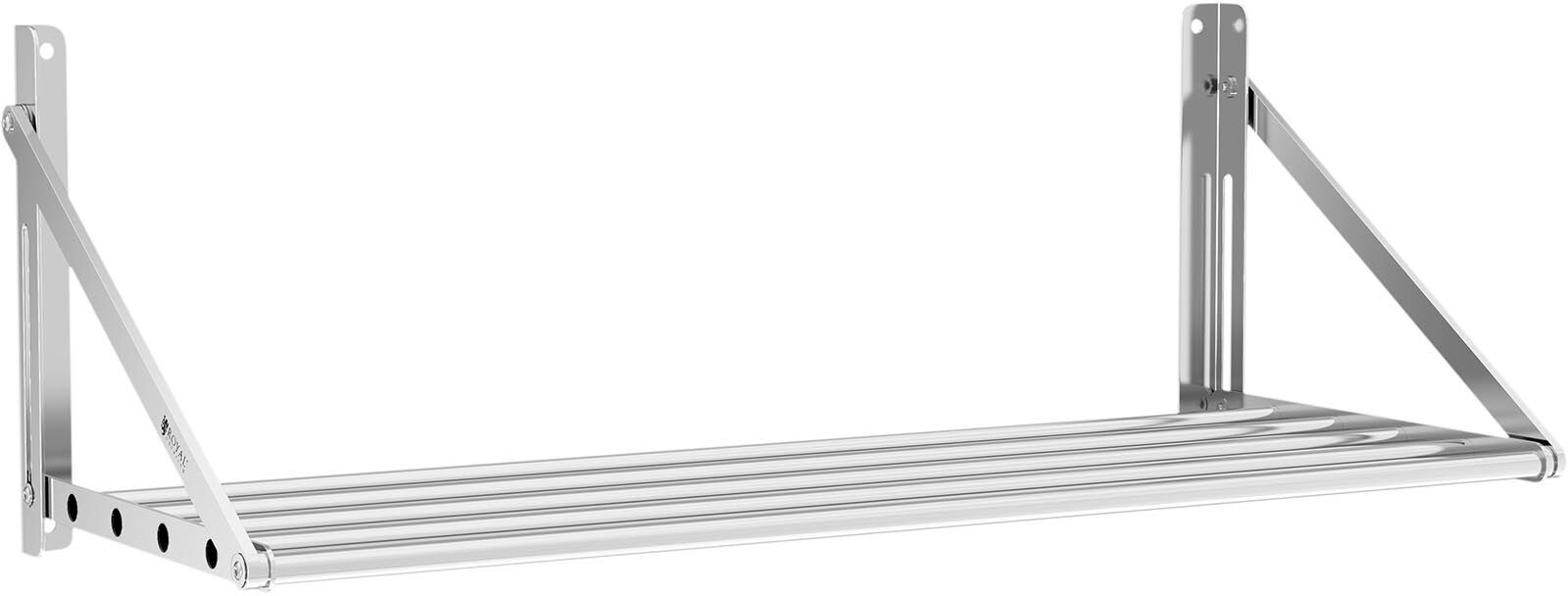 Royal Catering Kokoon taitettava seinähylly - 100 x 45 cm - 40 kg - ruostumatonta terästä Royal Catering Kokoon taitettava seinähylly - 100 x 45 cm - 40 kg - ruostumatonta terästä