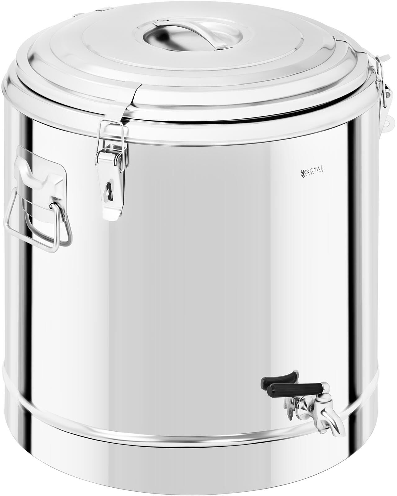 Royal Catering Lämpöastia ruostumaton teräs - 50 L - annosteluhana Royal Catering Lämpöastia ruostumaton teräs - 50 L - annosteluhana