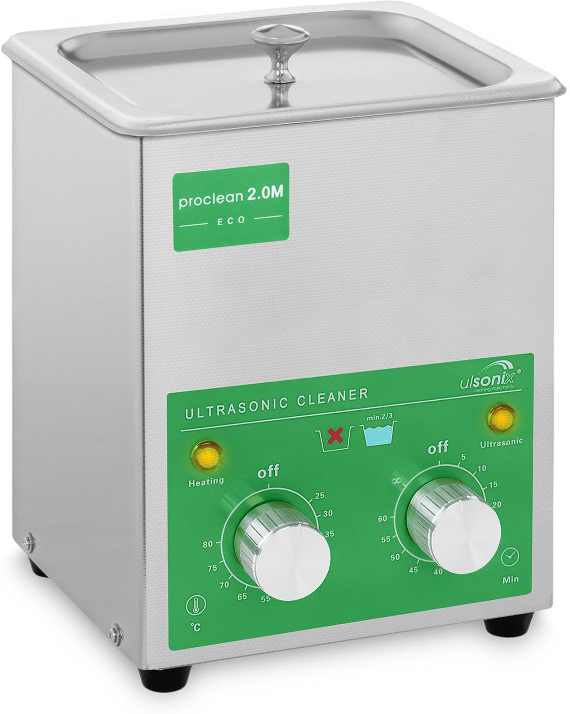 ulsonix Ultraäänipesuri - 2 litraa - 60 W - Basic Eco ulsonix Ultraäänipesuri - 2 litraa - 60 W - Basic Eco