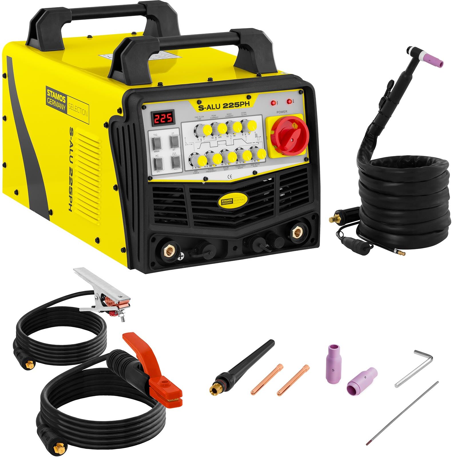 Stamos Selection Alumiinihitsauskone - 225 A - 230 V - pulssi Stamos Selection Alumiinihitsauskone - 225 A - 230 V - pulssi