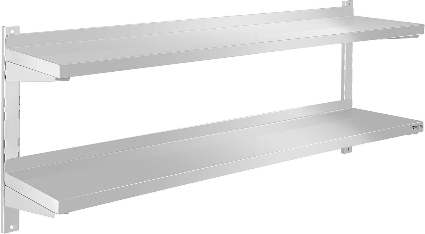 Royal Catering Hyllylevy - 2 tasoa - 140 cm Royal Catering Hyllylevy - 2 tasoa - 140 cm